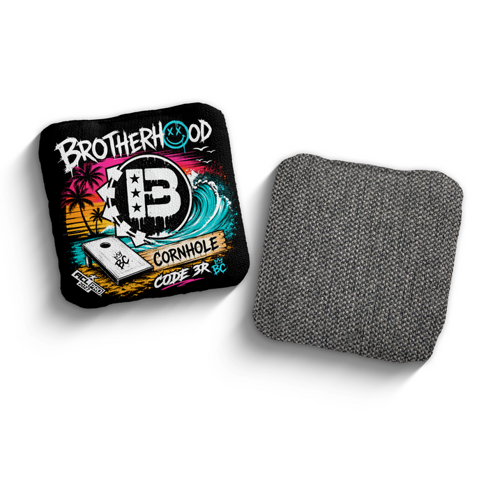 2027 Brotherhood Cornhole Code 3 Beach Punk Edition ACL Pro Stamped Cornhole Bags - Brotherhood Cornhole