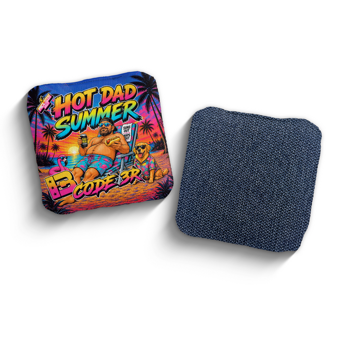 2027 Brotherhood Cornhole Code 3 Hot Dad Summer Edition ACL Pro Stamped Cornhole Bags