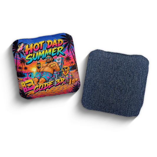 2027 Brotherhood Cornhole Code 3 Hot Dad Summer Edition ACL Pro Stamped Cornhole Bags