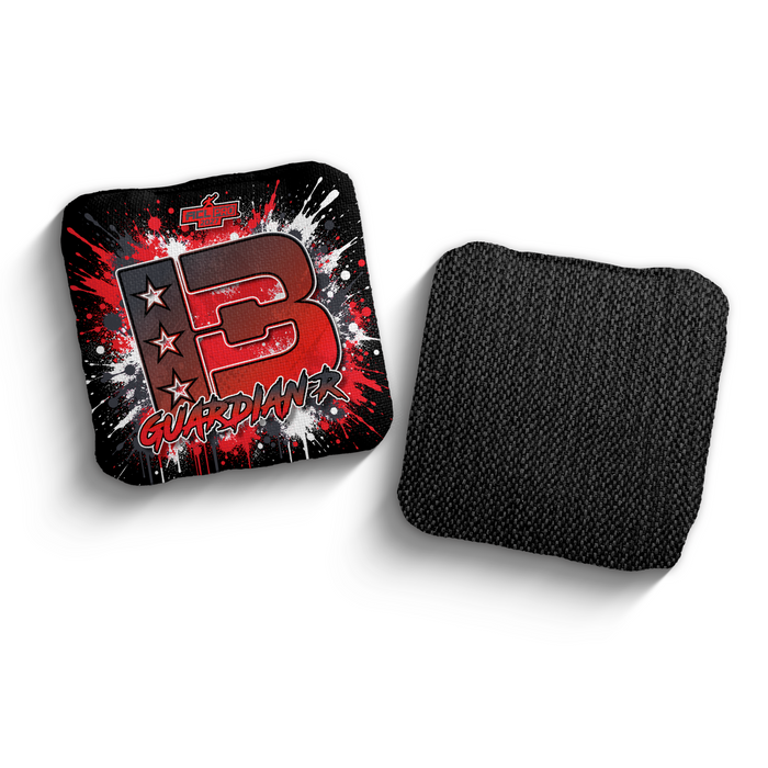 2027 Brotherhood Cornhole Guardian Splatter Edition ACL Pro Stamped Cornhole Bags