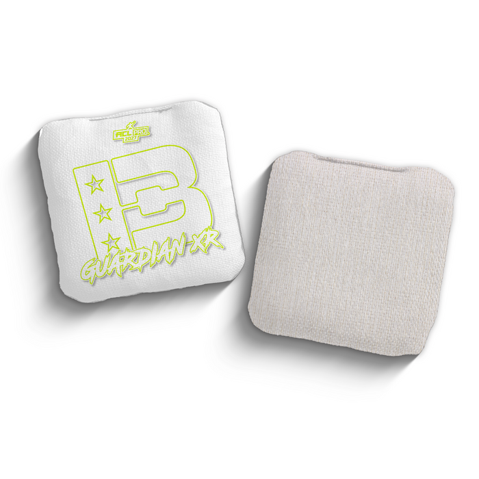 2027 Brotherhood Cornhole Guardian X White Outline Edition ACL Pro Stamped Cornhole Bags