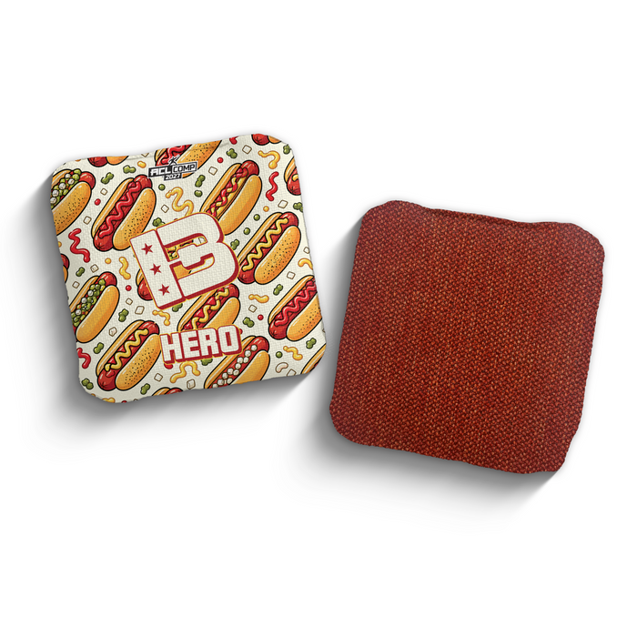 2027 Brotherhood Cornhole Hero "The Glizzy" Edition ACL Pro Stamped Cornhole Bags - Brotherhood Cornhole