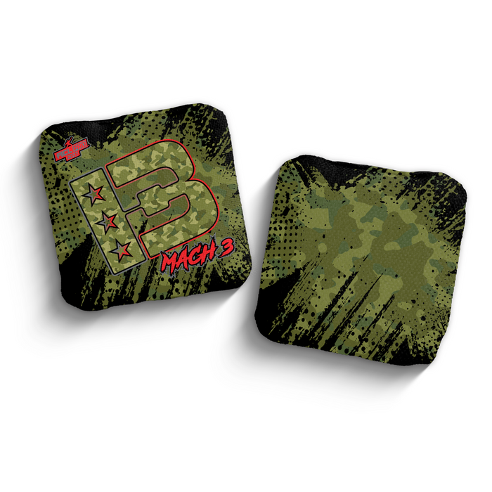 2027 Brotherhood Cornhole Mach 3 Camo Edition ACL Pro Stamped Cornhole Bags - Brotherhood Cornhole