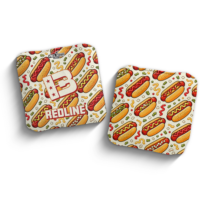 2027 Brotherhood Cornhole Redline "The Glizzy" Edition ACL Pro Stamped Cornhole Bags - Brotherhood Cornhole