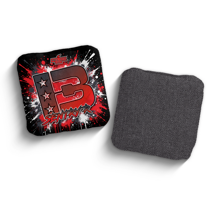 2027 Brotherhood Cornhole Sentry Splatter Edition ACL Pro Stamped Cornhole Bags