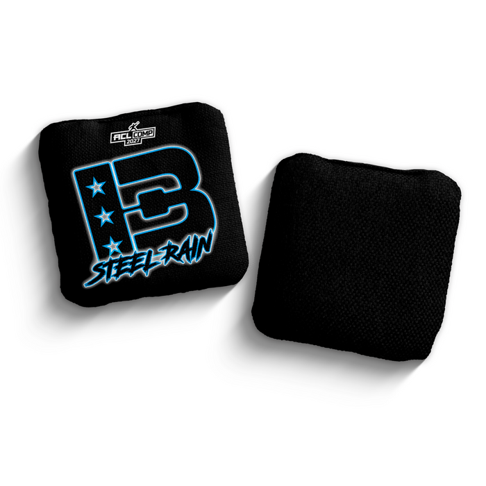 2027 Brotherhood Cornhole Steel Rain Outline Edition ACL Comp Stamped Cornhole Bags