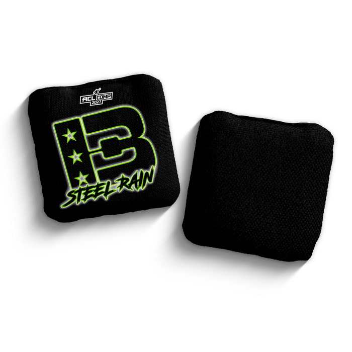 2027 Brotherhood Cornhole Steel Rain Outline Edition ACL Comp Stamped Cornhole Bags