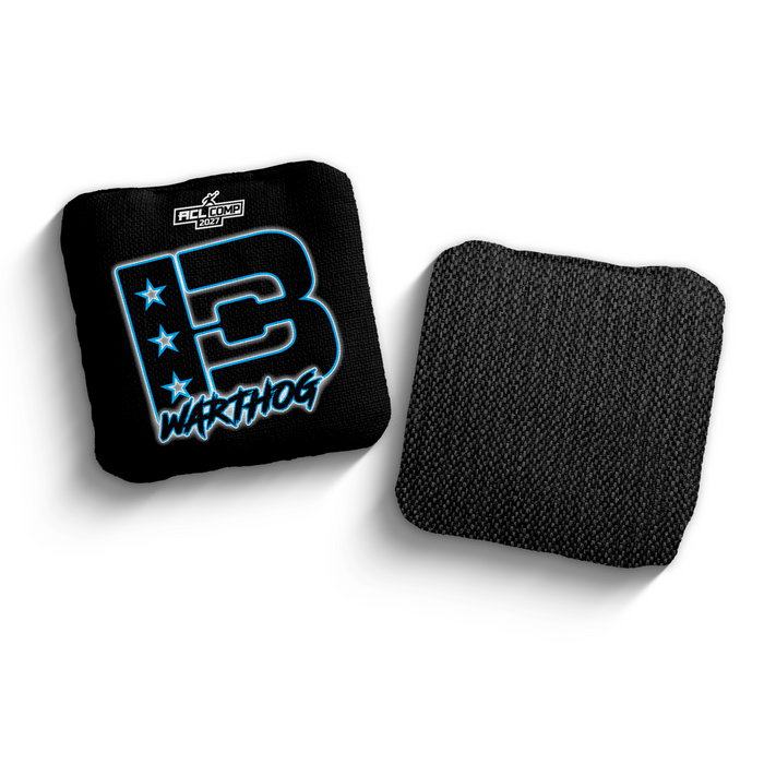 2027 Brotherhood Cornhole Warthog Outline Edition ACL Comp Stamped Cornhole Bags
