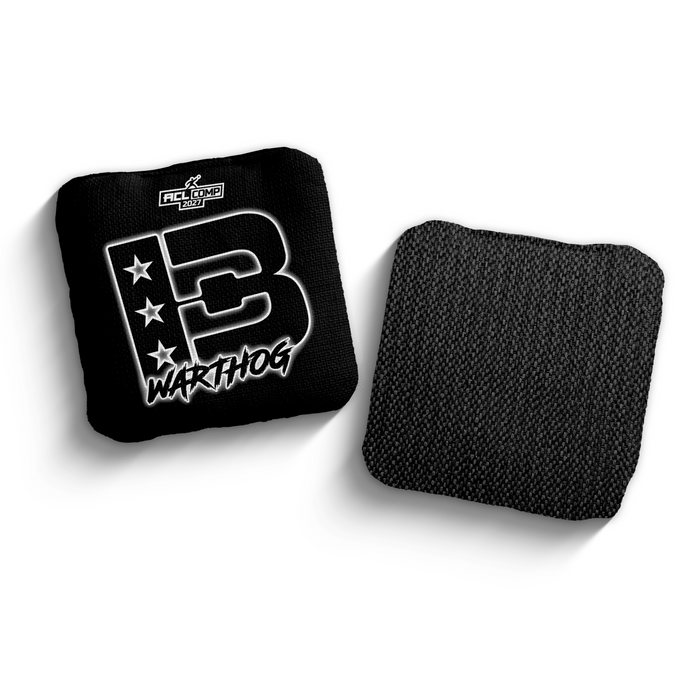 2027 Brotherhood Cornhole Warthog Outline Edition ACL Comp Stamped Cornhole Bags