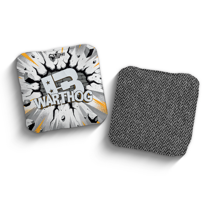 2027 Brotherhood Cornhole Warthog Cartoon Edition ACL Pro Stamped Cornhole Bags - Brotherhood Cornhole