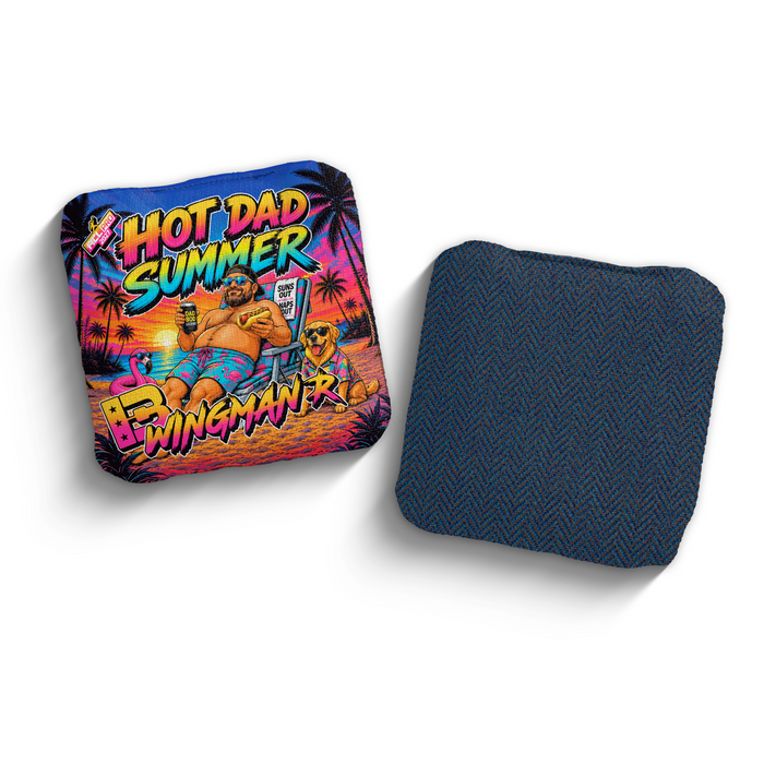 2027 Brotherhood Cornhole Wingman Hot Dad Summer Edition ACL Pro Stamped Cornhole Bags