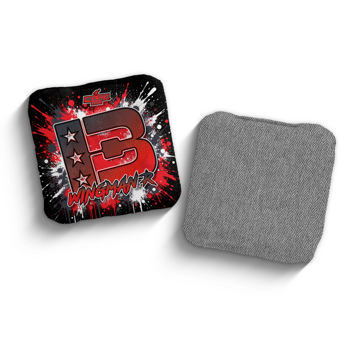 2027 Brotherhood Cornhole Wingman Splatter Edition ACL Pro Stamped Cornhole Bags