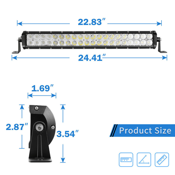 22 Inch 120W LED LIGHT BAR Spot Flood Combo