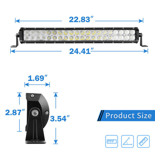 22 Inch 120W LED LIGHT BAR Spot Flood Combo