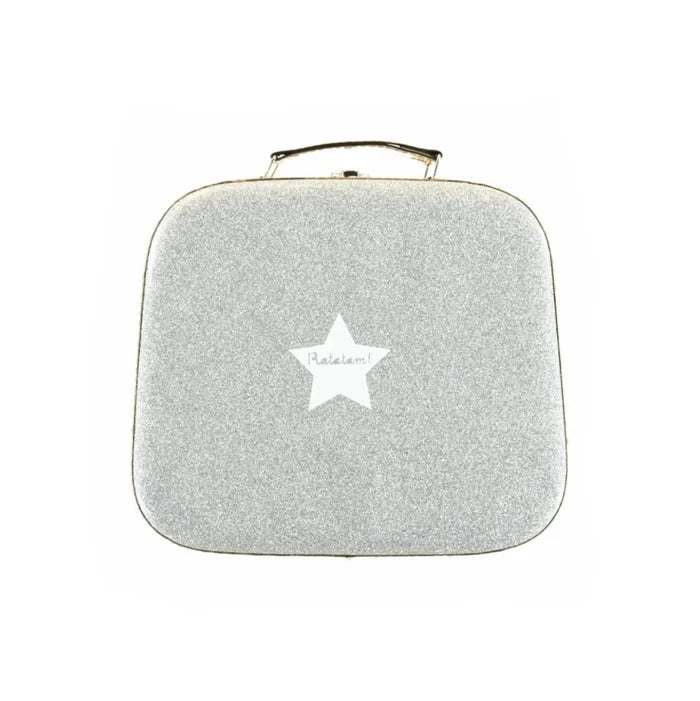 25 cm Glitter Suitcase - Silver image