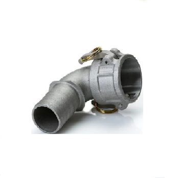 3" Aluminum Female Camlock 90 degree x hose barb