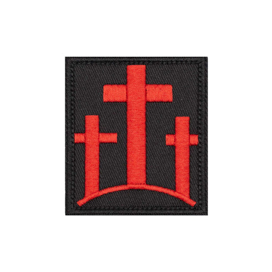 "3 Crosses" Embroidered Velcro Patch - Brotherhood Cornhole