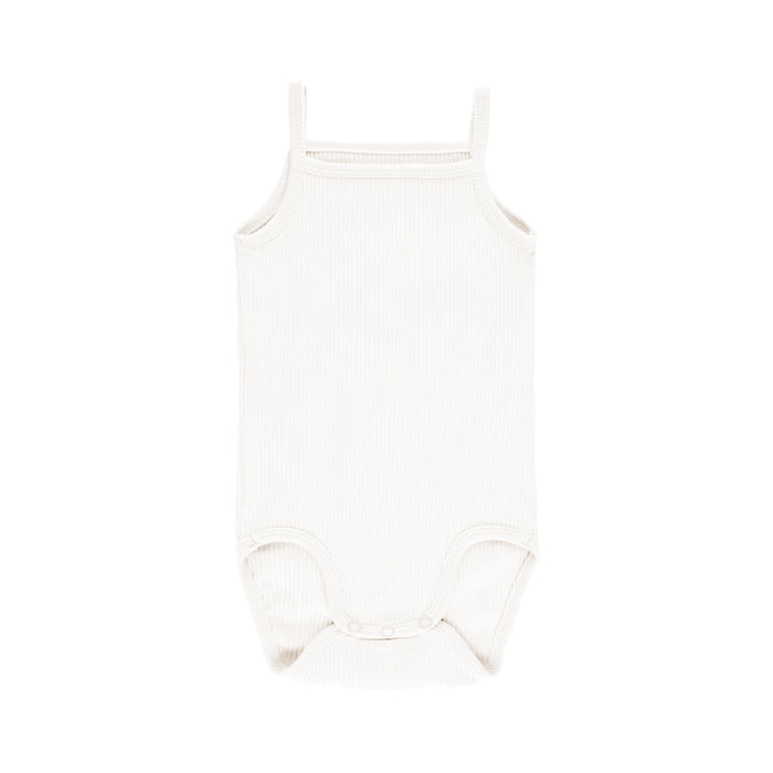 Ivory Spaghetti ribbed Undershirt