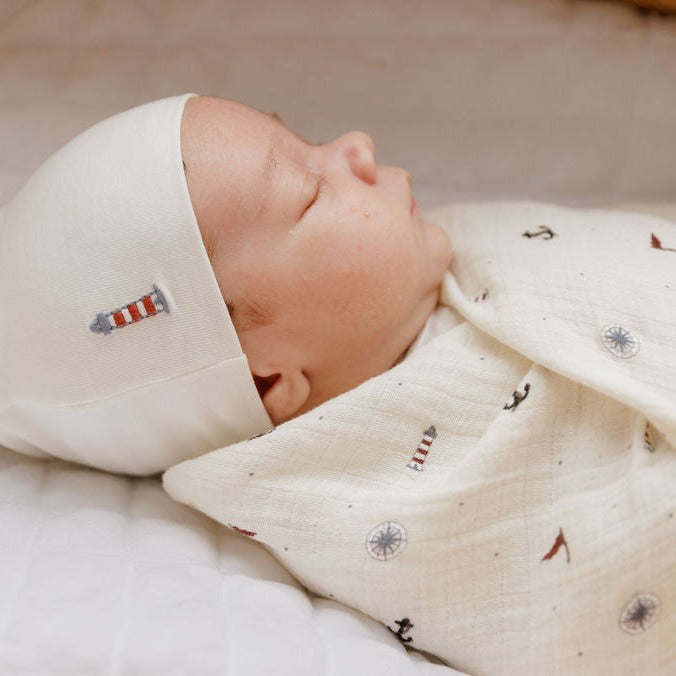 3 Pack Cotton Muslin Swaddle Blanket - Nautical