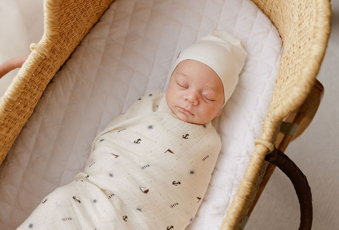 3 Pack Cotton Muslin Swaddle Blanket - Nautical
