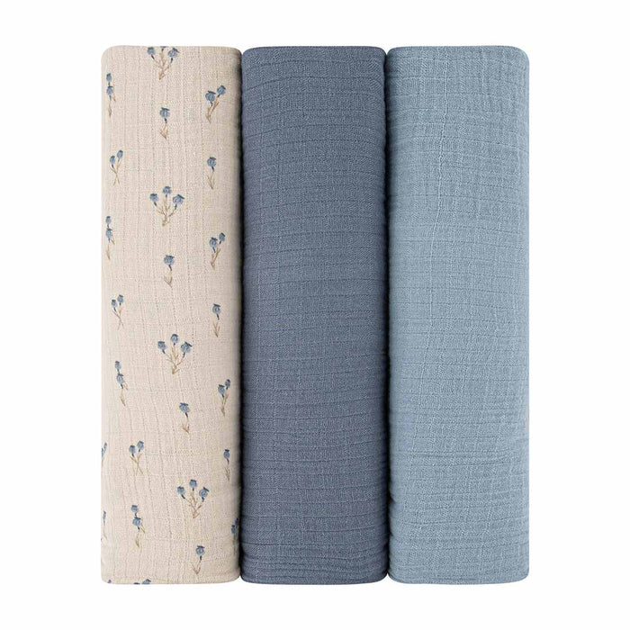 3 Pack Cotton Muslin Swaddle Blanket