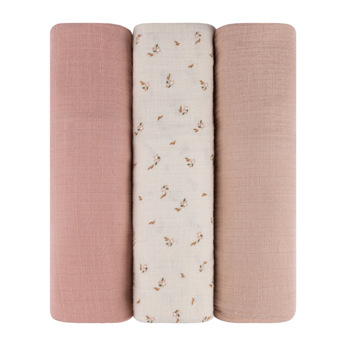 3 Pack Cotton Muslin Swaddle Blanket