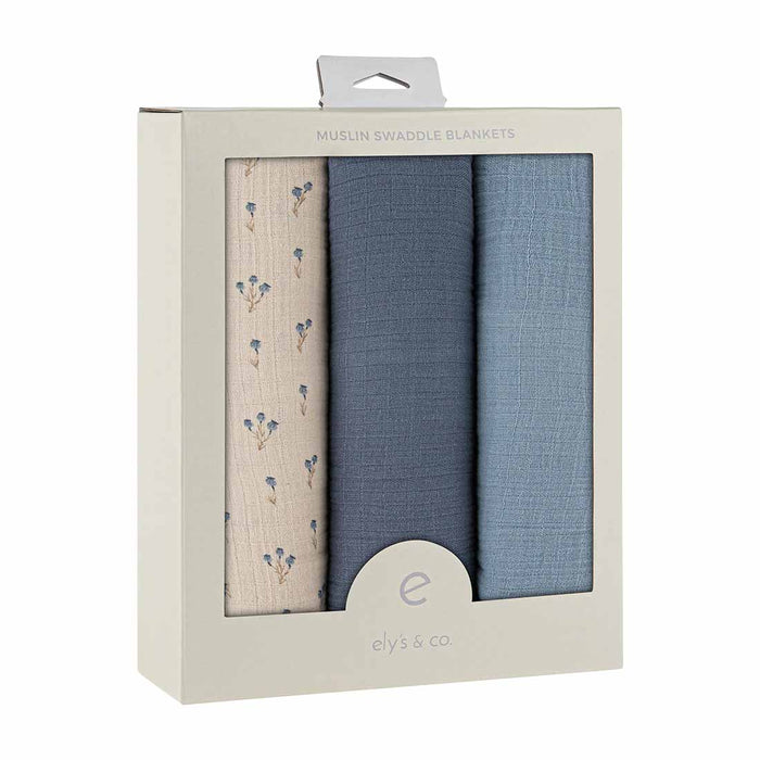 3 Pack Cotton Muslin Swaddle Blanket