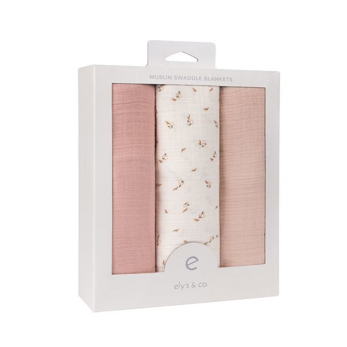 3 Pack Cotton Muslin Swaddle Blanket