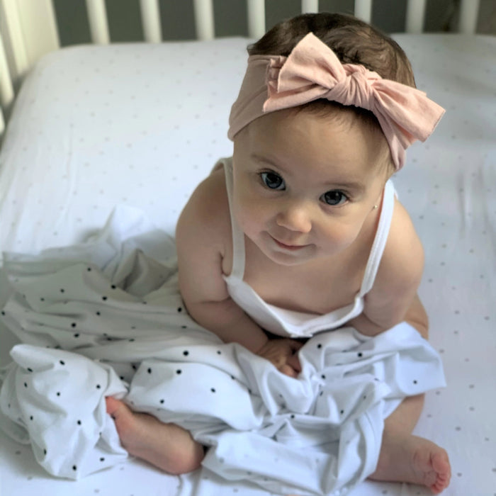 3 Pack Headband Set - Dusty Rose, Blush Pink & White
