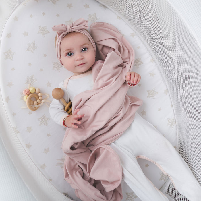 3 Pack Headband Set - Tan, Blush Pink & Ivory