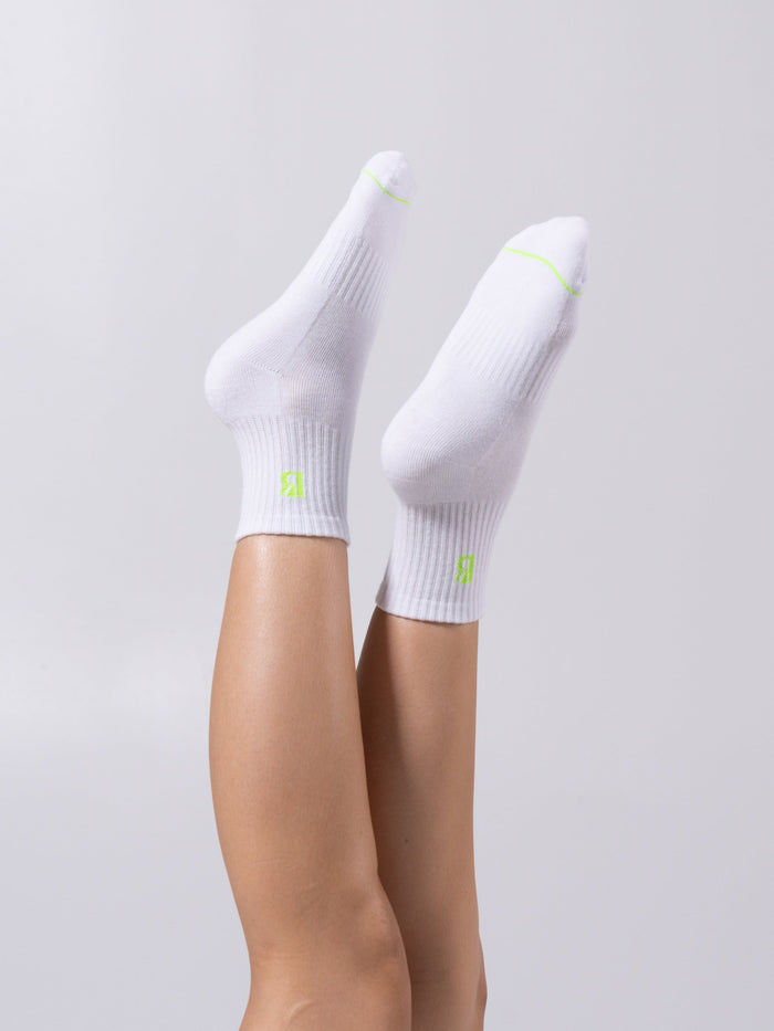 3 Pack Quarter Crew Socks - Essential Brights