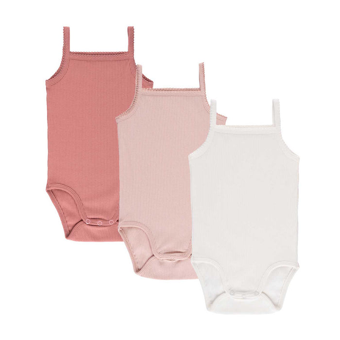 Pink Spaghetti ribbed Undershirts