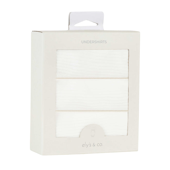 white ribbed 3 pack sleeveless undershirt