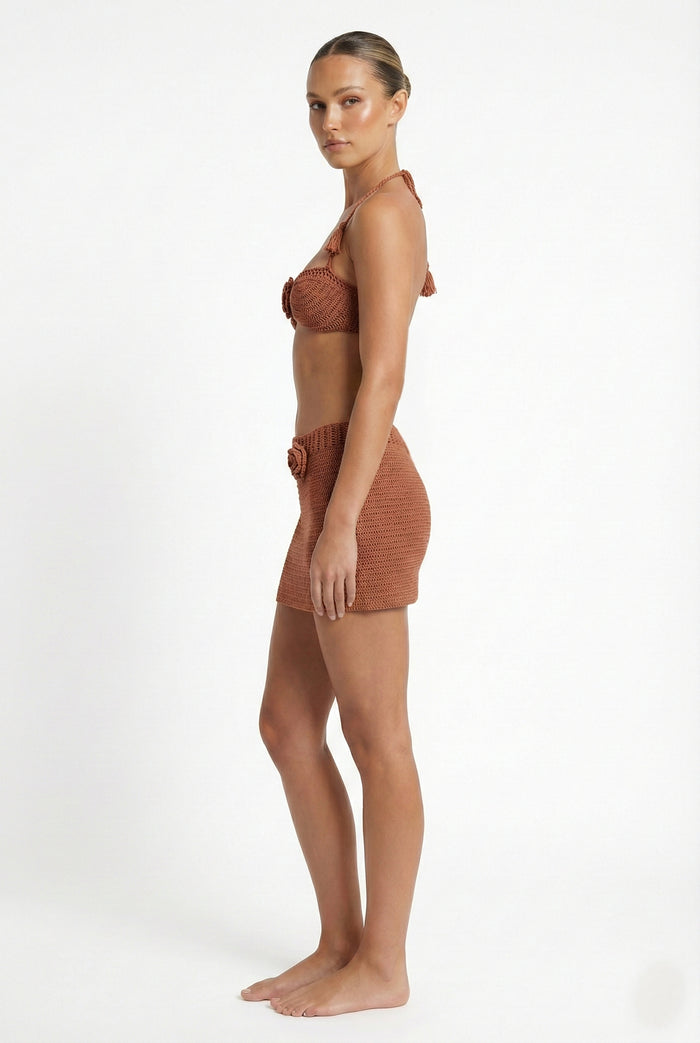Melrose Crochet Top - Rust