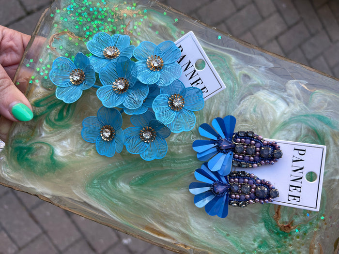 Blue earrings
