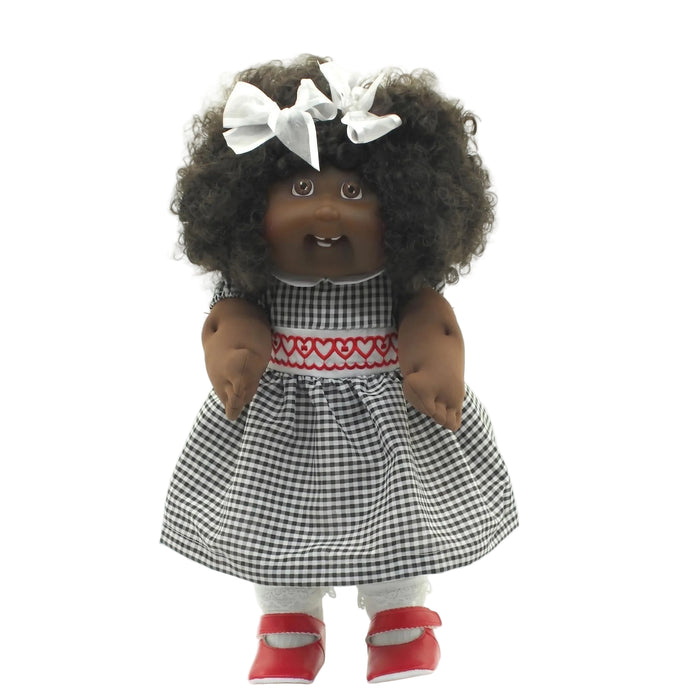 A2 OAA07-23-10 Black Gingham w/Red Hearts Dress