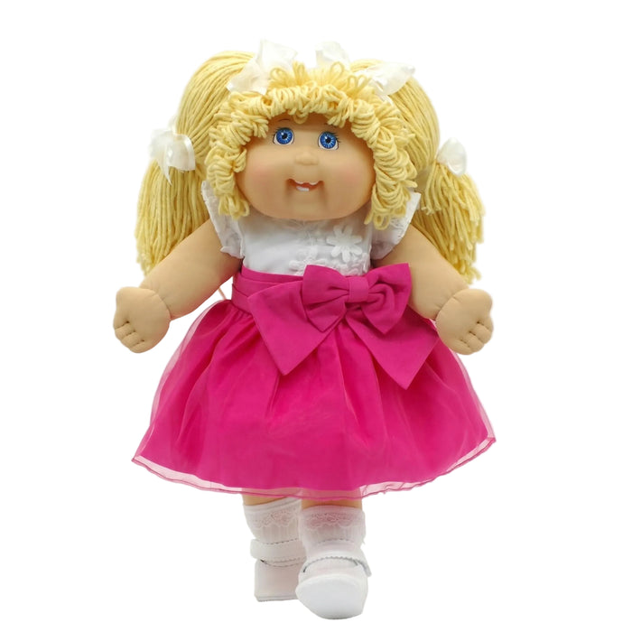 A2 OAA07-23-2 White & Dark Pink w/Bow Dress