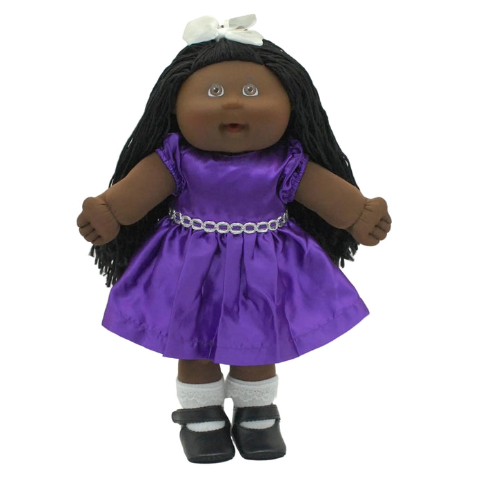 A2 OAA09-23-22 Purple Satin Dress