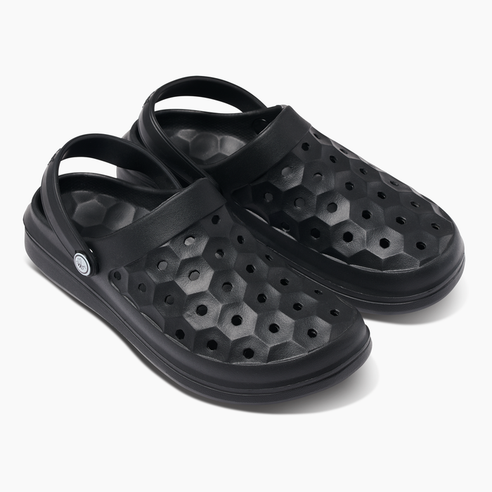 Black Adult Varsity Clog#color_black
