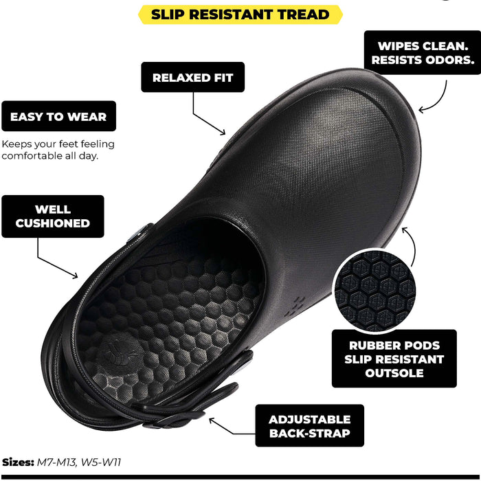 Adult Black Work Clog#color_black