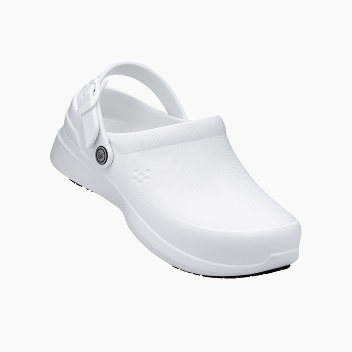 White Unisex Work Clog#color_white