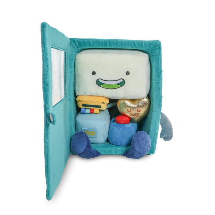 Adventure Time BMO 12-inch glow-in-the-dark interactive plush toy, soft and detailed from the Adventure Time series.