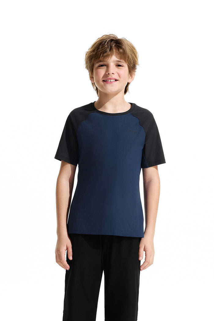 Colour Blocking Short Sleeve Tee **Midnight**