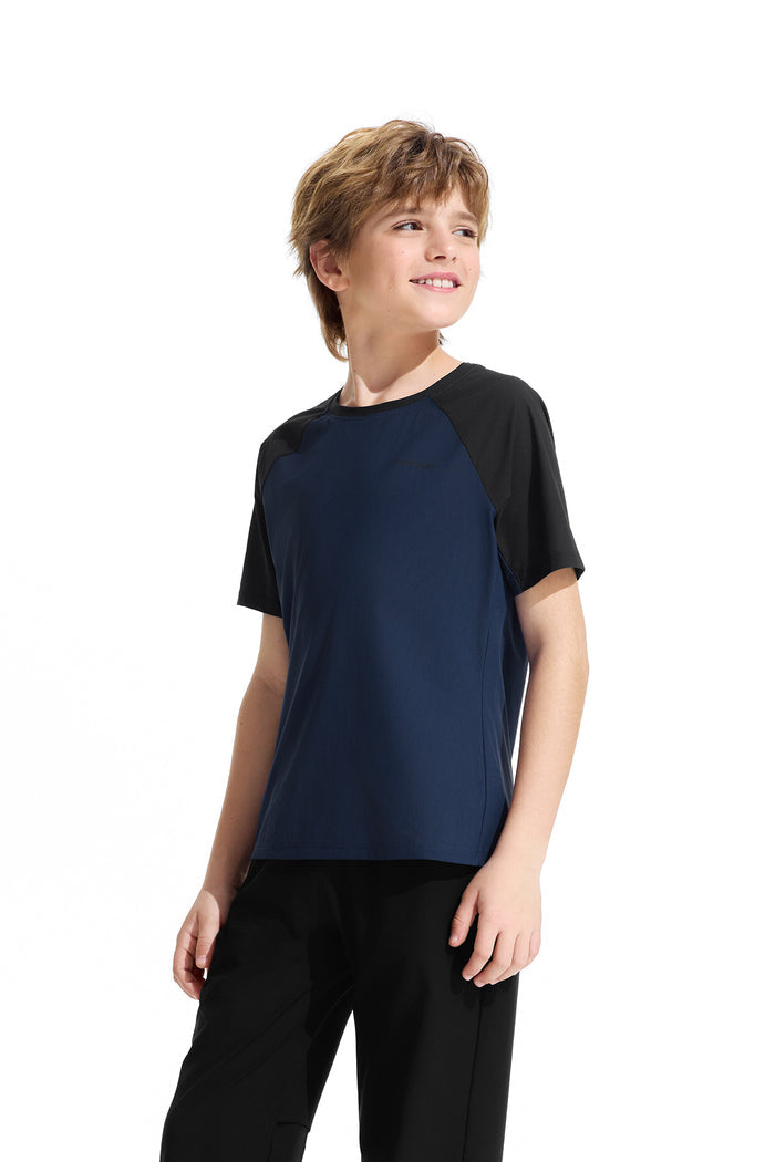Colour Blocking Short Sleeve Tee **Midnight**