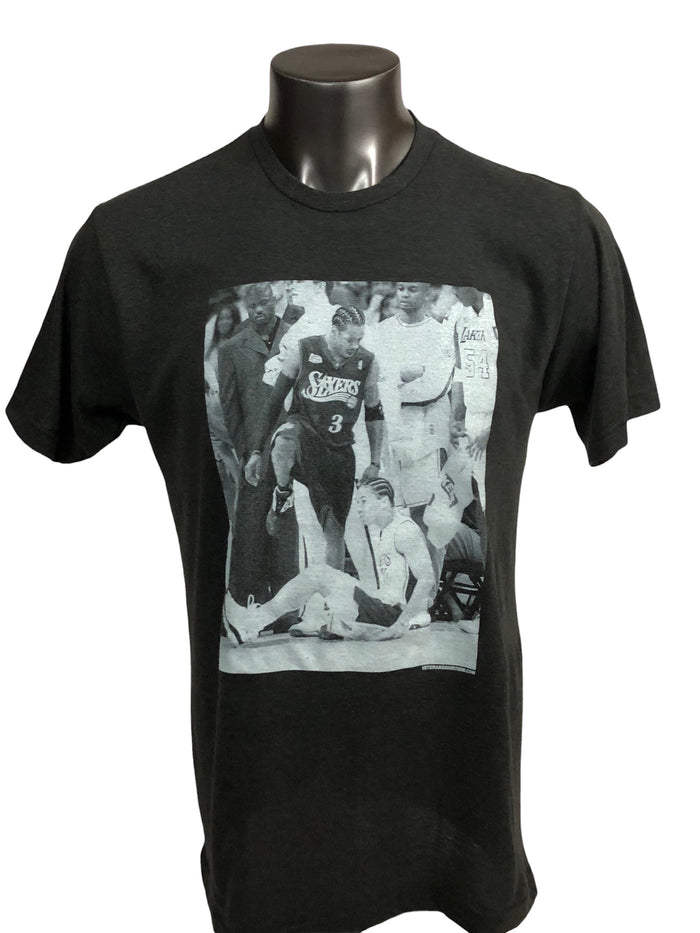 ALLEN IVERSON PHILADELPHIA SIXERS STEPOVER  RETRO T-SHIRT