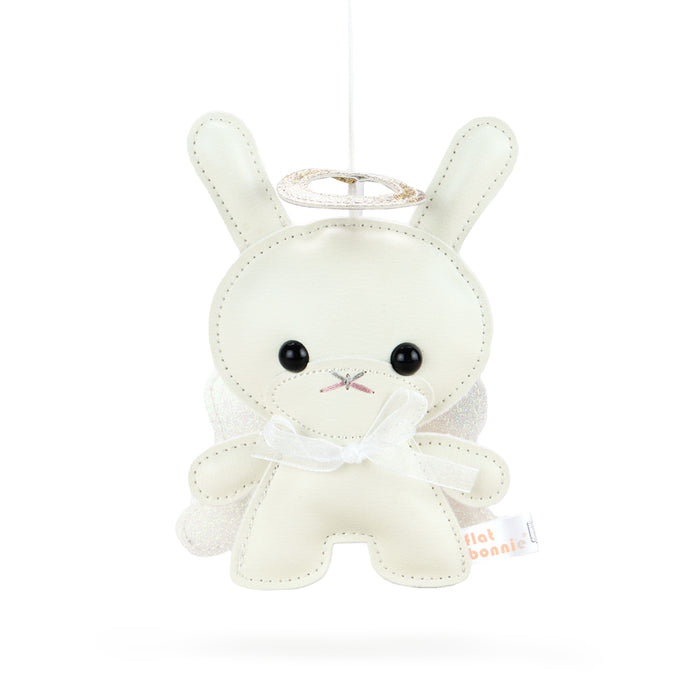 Flat Bonnie Annual Holiday Dunny 5-inch plush ornament in Twinkle Edition with festive design and soft, cuddly texture.