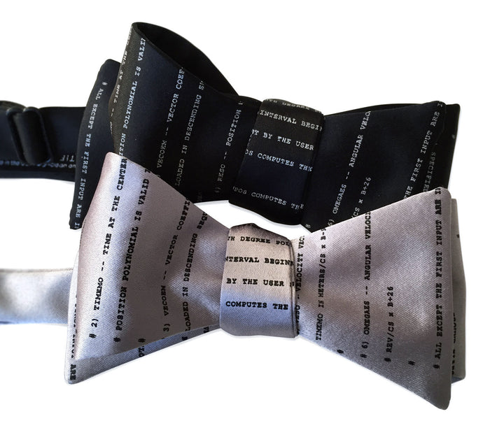 Apollo 11 Source Code Bow Ties. By Cyberoptix