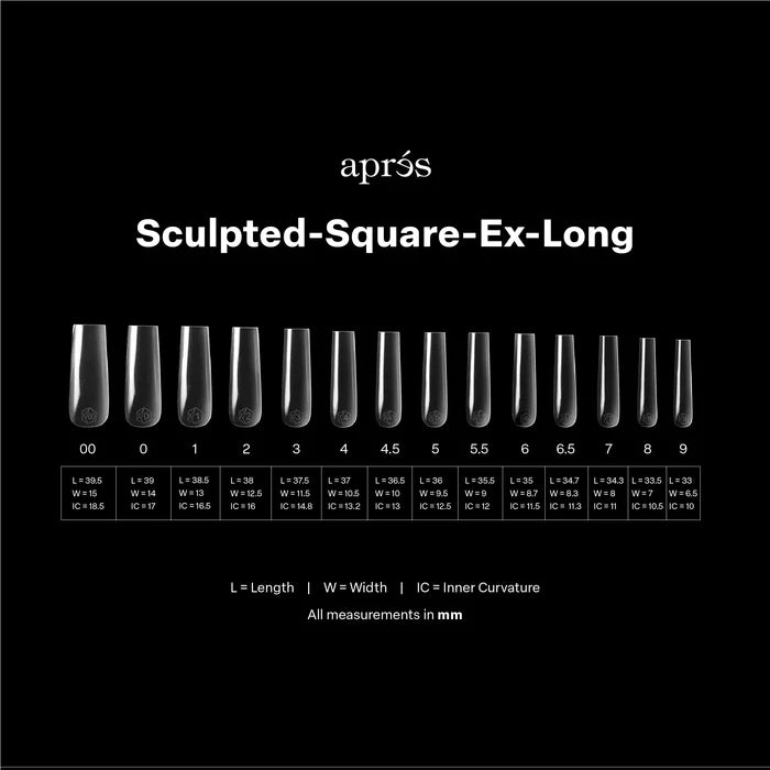 Apres Gel-X Tips | Sculpted Square XL Long
