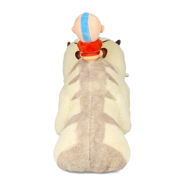 18-inch Avatar: The Last Airbender plush featuring stylized Appa with Aang, soft and cuddly for fans of the animated series.