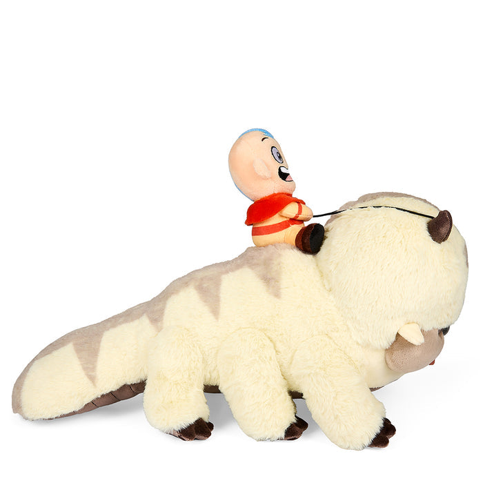 18-inch Avatar: The Last Airbender plush featuring stylized Appa with Aang, soft stuffed toy for fans of the animated series.